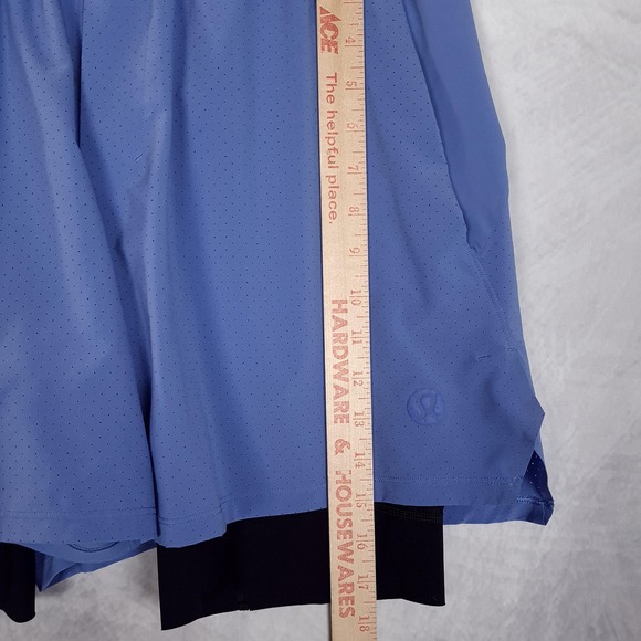 Lululemon Shorts Mens Large Purple Lined Tennis Running Training Mesh Vented - Picture 12 of 16